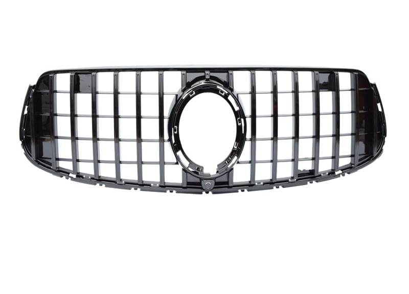 Frontgrill Kühlergrill W253 Für GT ABS Für Benz Für GLC Klasse X253 SUV C253 Für Coupe 2020 2021 2022 GLC250 GLC300 GLC43 Kühlergitter Auto Kühlergrill Frontgrill(Schwarz) von Bpjikxf