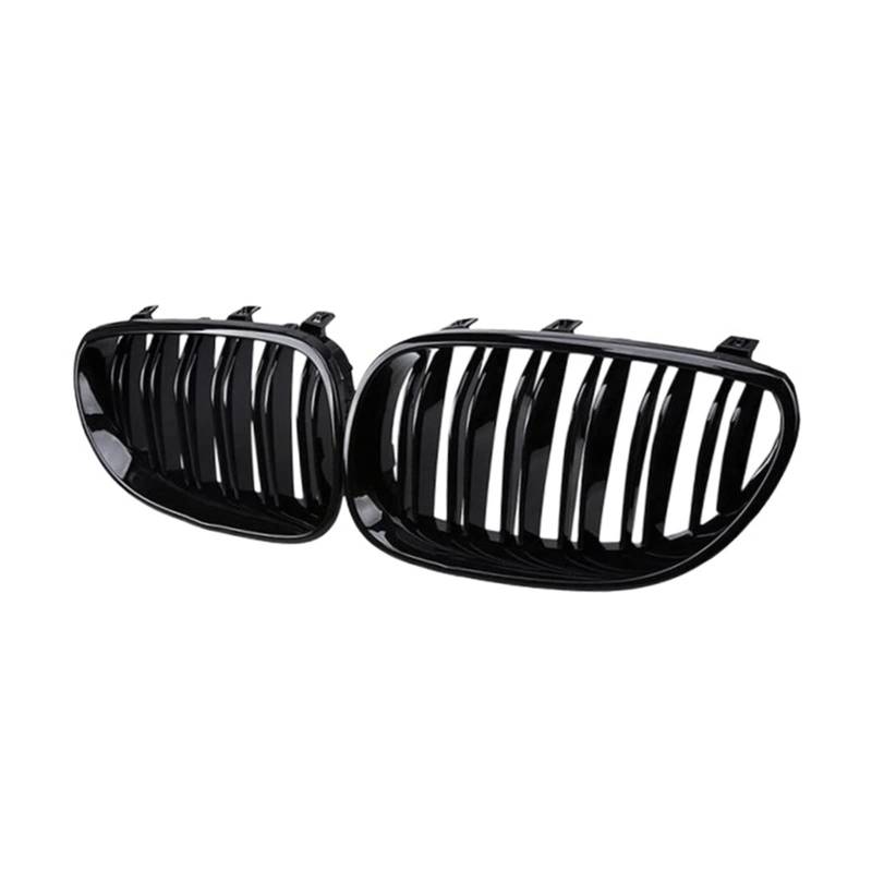 Frontstoßstange Nierengrill Grill Haube Mesh Doppellinie Für E60 M5 E61 520i 545i 550i 535i 2003 2004 2005 2006 2007 2008 2009 2010 5er Kühlergitter Auto Kühlergrill Frontgrill von Bpjikxf