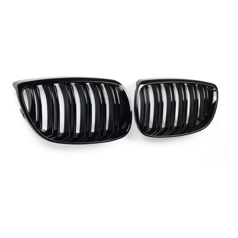 Frontstoßstangen-Nierengrill Für E92 E93 M3 2006 2007 2008-2009 Schwarz Glänzend Dual Line Grille Auto-Styling Racing Grilles Teil Kühlergitter Auto Kühlergrill Frontgrill von Bpjikxf