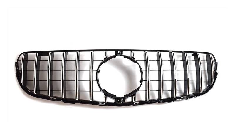 Für AMG Line Trim Für Benz Für GLC X253 C253 2015 2016 2017 2018 2019 Frontgrill Racing Stoßfänger Grill Einlass Mesh Kühlergitter Auto Kühlergrill Frontgrill(Silvery) von Bpjikxf