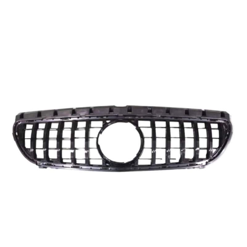 Für B-Klasse W246 2012 2013 2014 2015 2016 2017 2018 2019 B180 B200 B250 B220 Diamond GT Grille Schwarz Silber Frontstoßstangengrill Kühlergitter Auto Kühlergrill Frontgrill(Black 15-19) von Bpjikxf