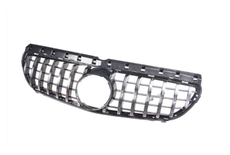 Für B-Klasse W246 2012-2019 2013 2014 2015 2016 2017 2018 B180 B200 B250 B220 Kühlergrill Schwarz Silber Frontstoßstangengrill Diamond GT Kühlergitter Auto Kühlergrill Frontgrill(GT Silver 15-19) von Bpjikxf