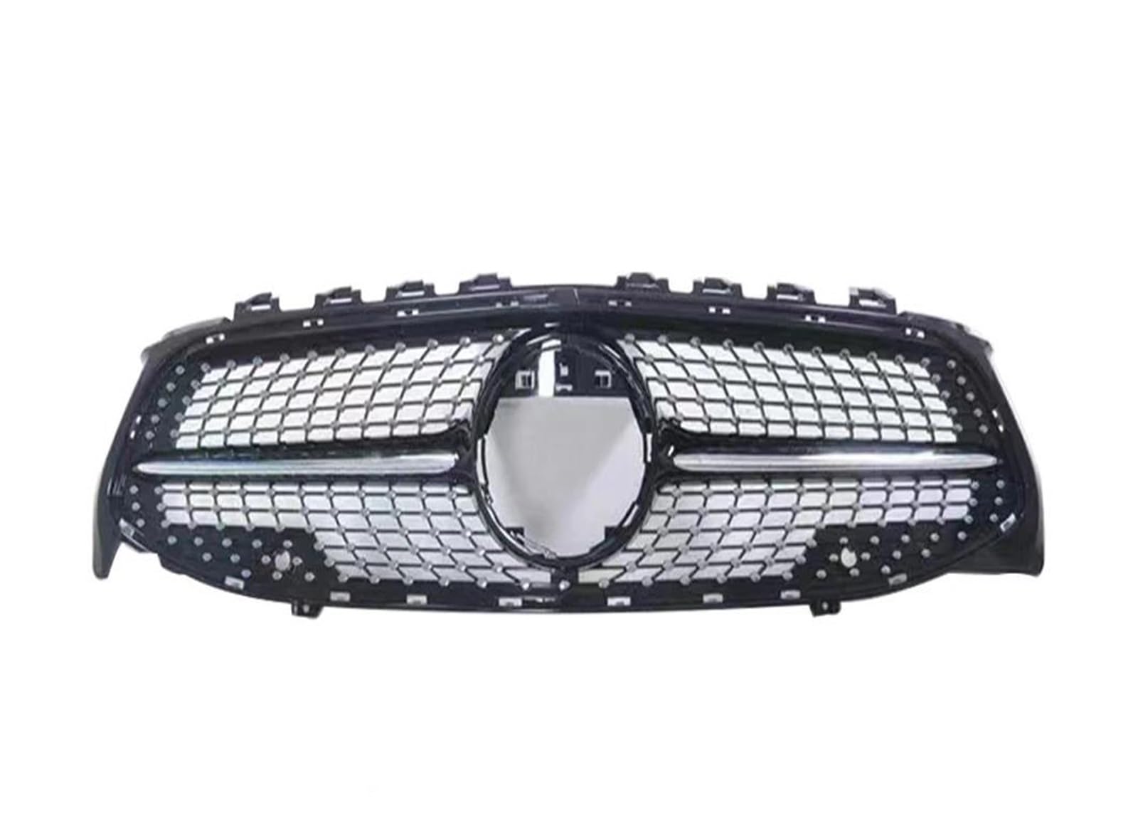 Für Benz Für CLA C118 W118 2013-2016 2017 2018 2019 2020 2021 2022 180 200 220 CLA260 Facelift Frontgrill Stoßstange Grill GT Diamond Mesh Kühlergitter Auto Kühlergrill Frontgrill(Diamond Black) von Bpjikxf