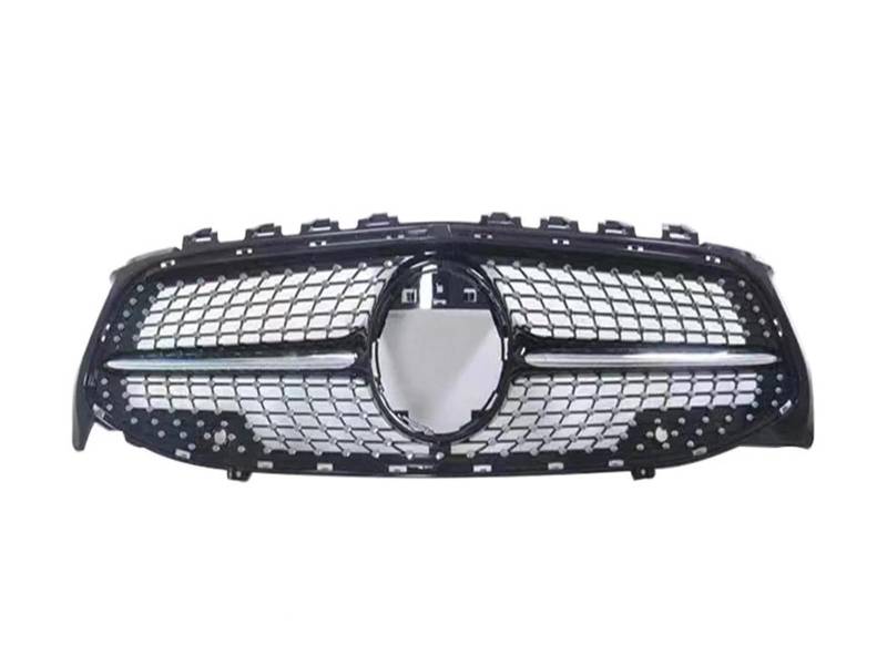 Für Benz Für CLA C118 W118 2013-2016 2017 2018 2019 2020 2021 2022 180 200 220 CLA260 Facelift Frontgrill Stoßstange Grill GT Diamond Mesh Kühlergitter Auto Kühlergrill Frontgrill(Diamond Black) von Bpjikxf
