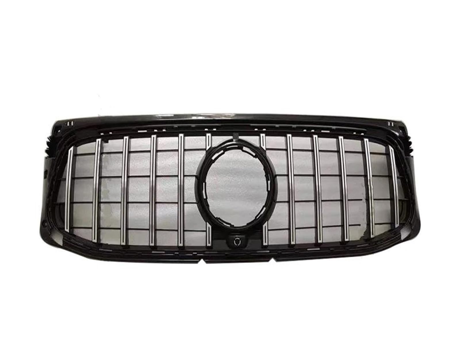 Für Benz Für GLB X247 W247 2019 2020 2021 2022 Für AMG Line GT Diamant-Einlassgitter Mesh-Trimm Sport Frontstoßstangengrill Kühlergitter Auto Kühlergrill Frontgrill(Sport Silvery) von Bpjikxf