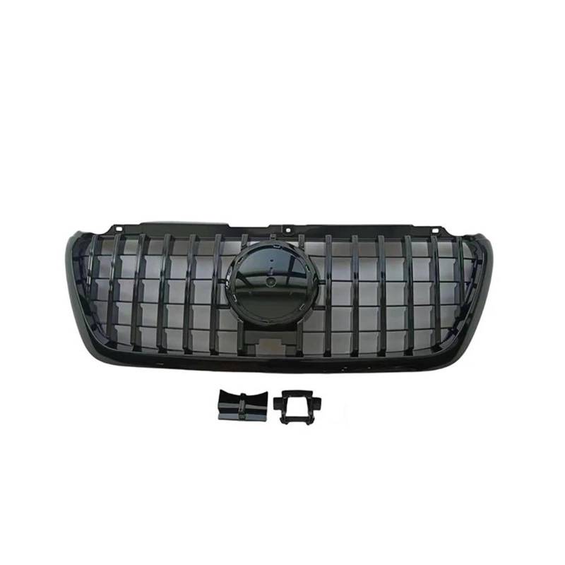 Für Benz Für Sprinter W907 2018 2019 2020 2021 2022 2023 Tuning Grills Front Stoßstange Grille Haube Grill Kühlergitter Auto Kühlergrill Frontgrill(Schwarz) von Bpjikxf
