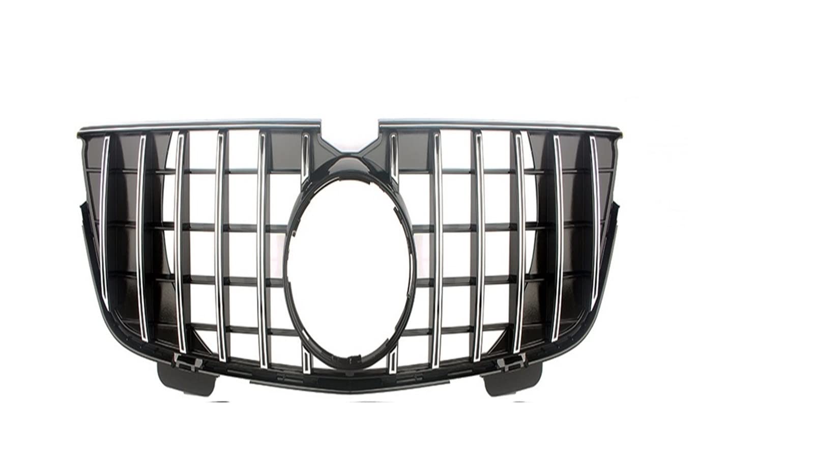 Für Benz GL-Klasse X164 2007 2008 2009 2010 2011 2012 Auto Vorderen Stoßfänger Racing Grill Billet Grille Abdeckung Kühlergitter Auto Kühlergrill Frontgrill(2007-2009 Two Fins-1) von Bpjikxf