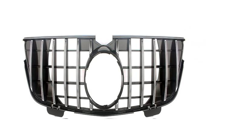 Für Benz GL-Klasse X164 2007 2008 2009 2010 2011 2012 Auto Vorderen Stoßfänger Racing Grill Billet Grille Abdeckung Kühlergitter Auto Kühlergrill Frontgrill(2007-2009 Two Fins-1) von Bpjikxf