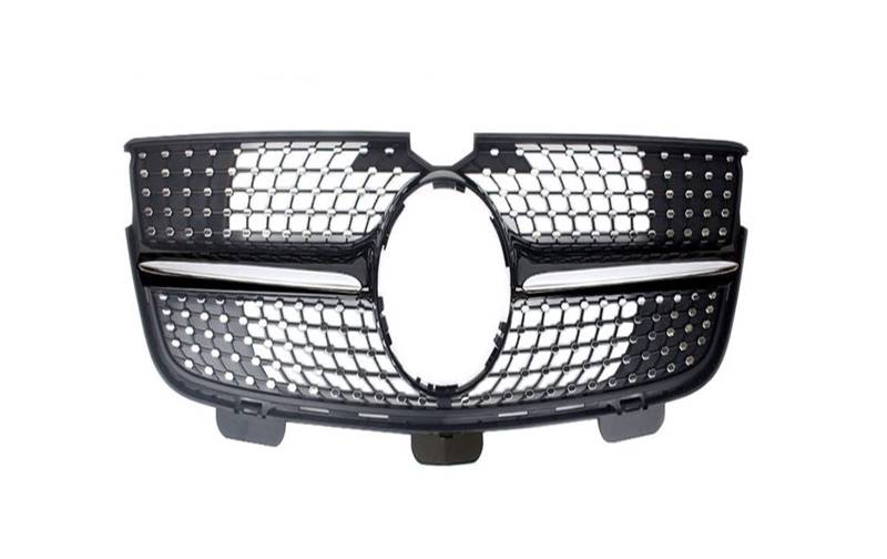 Für Benz GL-Klasse X164 2007 2008 2009 2010 2011 2012 Auto Vorderen Stoßfänger Racing Grill Billet Grille Abdeckung Kühlergitter Auto Kühlergrill Frontgrill(2010-2012 Two Fins-1) von Bpjikxf