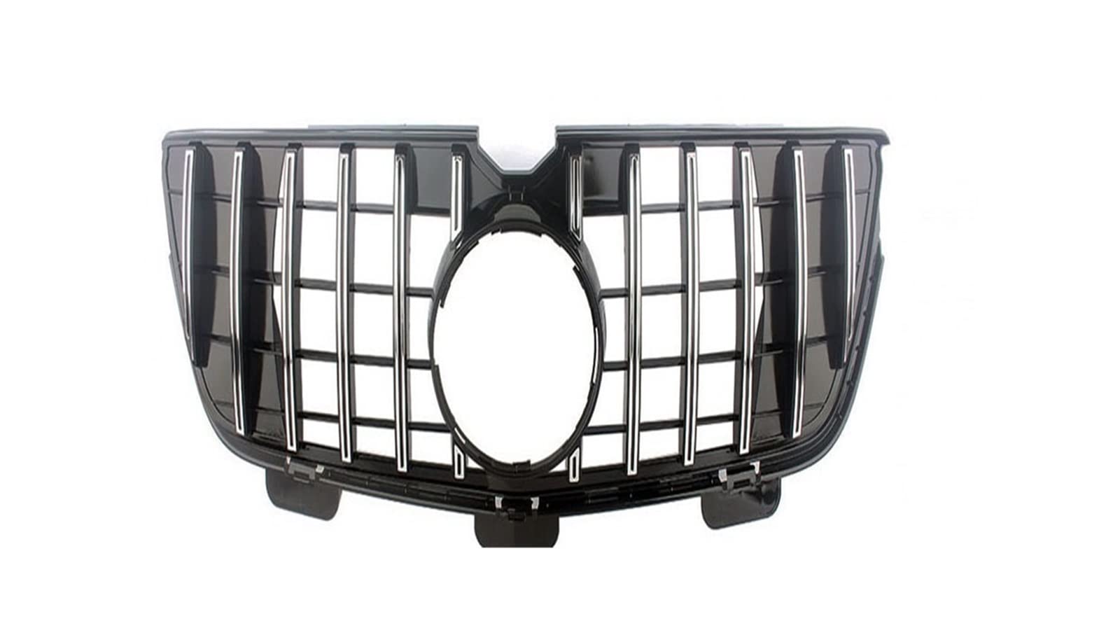 Für Benz GL-Klasse X164 2007 2008 2009 2010 2011 2012 Auto Vorderen Stoßfänger Racing Grill Billet Grille Abdeckung Kühlergitter Auto Kühlergrill Frontgrill(2010-2012 Two Fins-3) von Bpjikxf