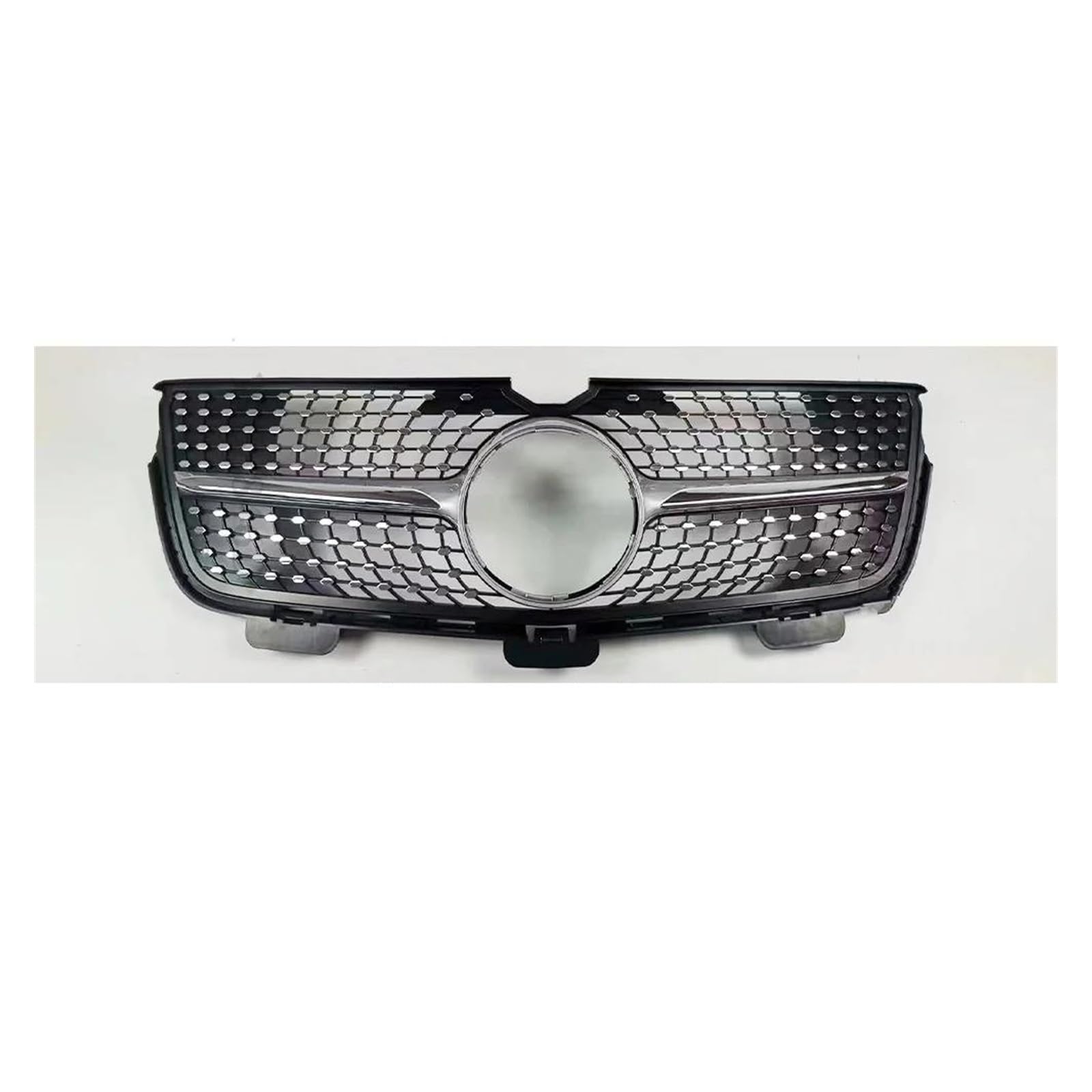Für Benz GL X164 2005-2009 2010 2011 2012 GL320 GL350 GL450 GL550 GL500 GT Diamant Front Kühlergrill Stoßstange Grill Gitter Mesh Kühlergitter Auto Kühlergrill Frontgrill(10-12 Diamond Silver) von Bpjikxf