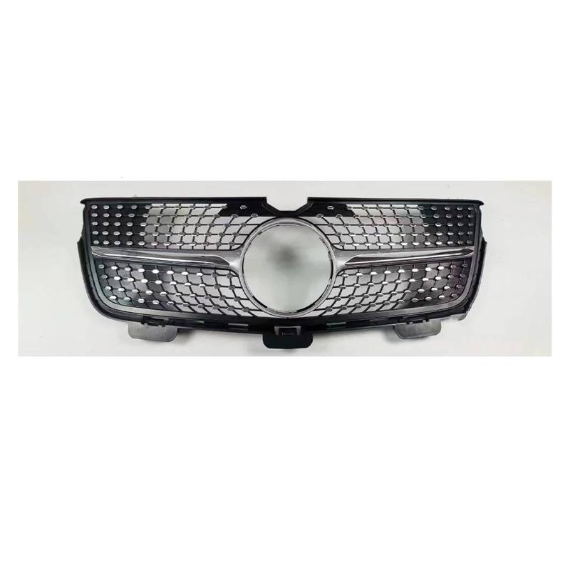 Für Benz GL X164 2005-2009 2010 2011 2012 GL320 GL350 GL450 GL550 GL500 GT Diamant Front Kühlergrill Stoßstange Grill Gitter Mesh Kühlergitter Auto Kühlergrill Frontgrill(10-12 Diamond Silver) von Bpjikxf