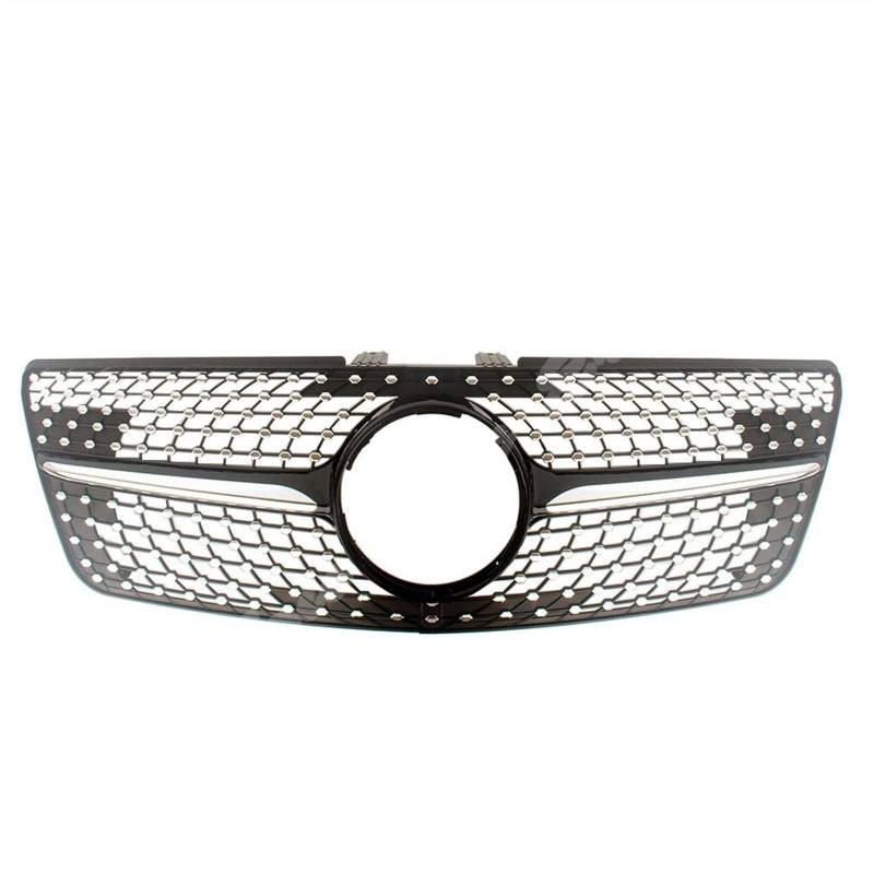 Für Benz W164 ML-Klasse ML280 ML320 ML350 ML420 ML500 2005 2006 2007 2008 2009 2010 2011 Auto Vorne Racing Oberen Stoßfänger Gitter Kühlergitter Auto Kühlergrill Frontgrill(Black,A_2009-2011) von Bpjikxf
