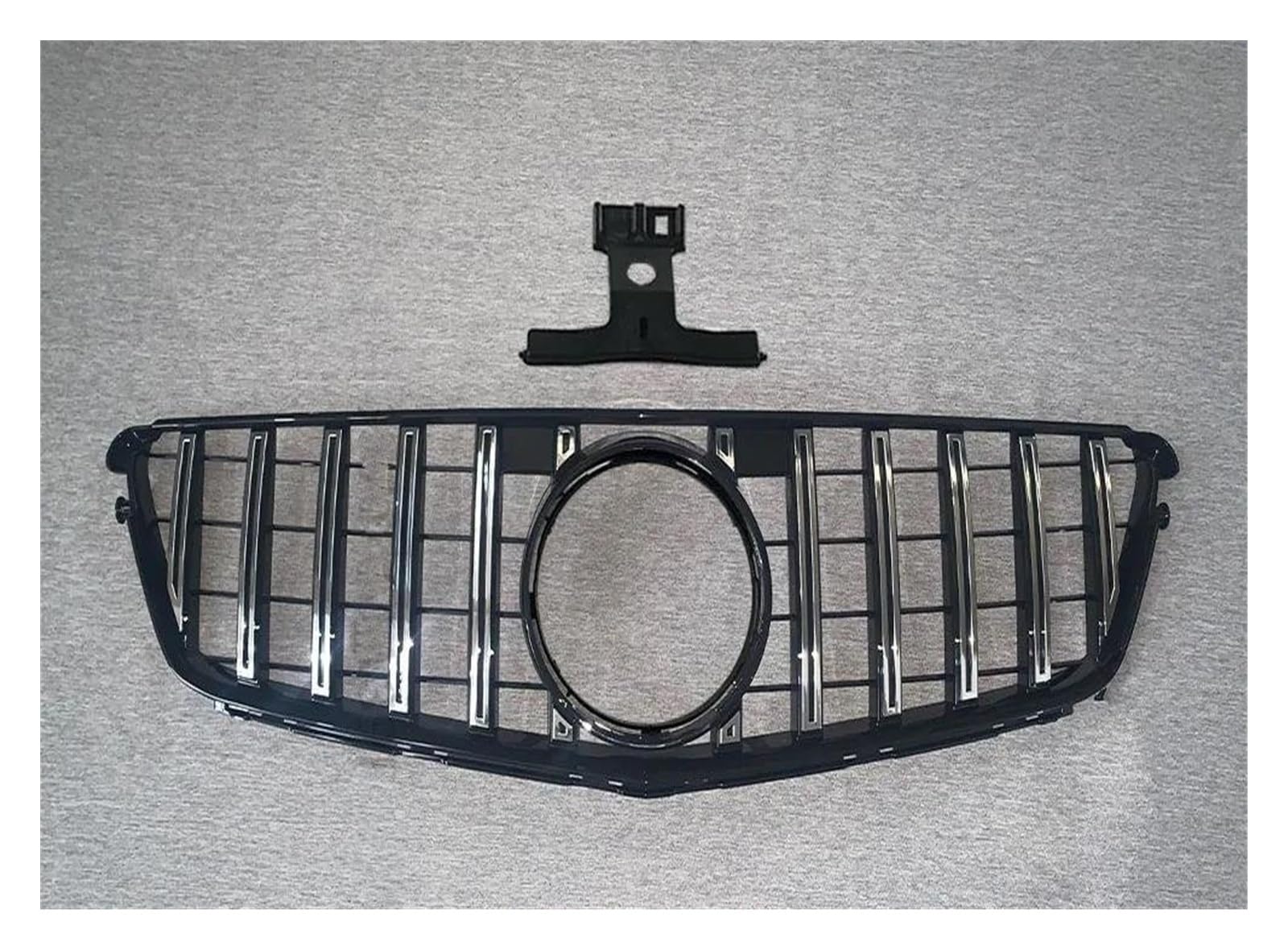 Für Benz W204 C204 S204 C43 C 2007 2008 2009 2010 2011 2012 2013 2014 Für AMG Fronteinlassgrill Stoßstangengrill Für GT Stil Zubehör Kühlergitter Auto Kühlergrill Frontgrill(Silber) von Bpjikxf