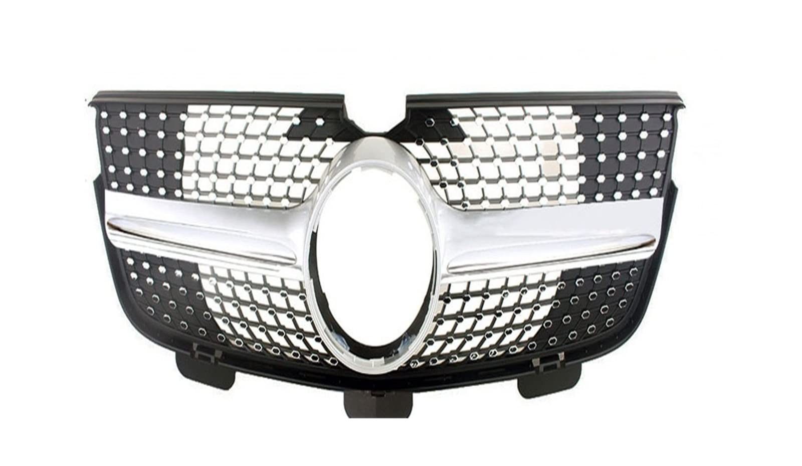 Für Benz X164 GL-Klasse 2007 2008 2009 2010 2011 2012 Auto Vorderen Stoßfänger Racing Grill Billet Grille Abdeckung Kühlergitter Auto Kühlergrill Frontgrill(2010-2012 Two Fins) von Bpjikxf