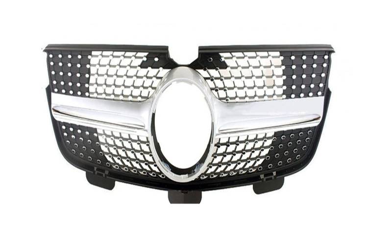 Für Benz X164 GL-Klasse 2007 2008 2009 2010 2011 2012 Auto Vorderen Stoßfänger Racing Grill Billet Grille Abdeckung Kühlergitter Auto Kühlergrill Frontgrill(2010-2012 Two Fins) von Bpjikxf