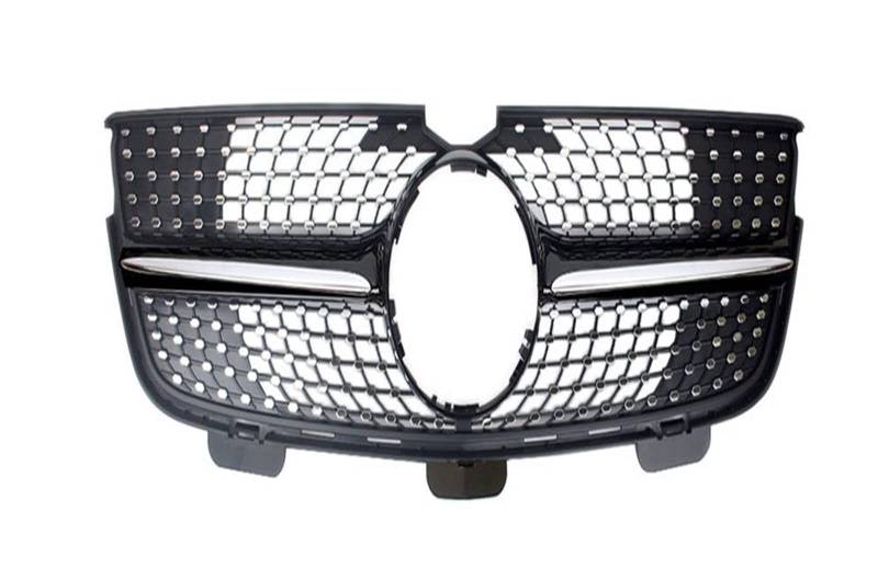 Für Benz X164 GL-Klasse 2007 2008 2009 2010 2011 2012 Auto Vorderen Stoßfänger Racing Grill Billet Grille Abdeckung Kühlergitter Auto Kühlergrill Frontgrill(2010-2012 Two Fins-g) von Bpjikxf