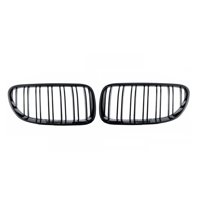 Für E92 E93 320I 328i 335i 2 Türen 2010 2011 2012 Auto-Styling Glanzschwarz Dual Line Frontgrill Kühlergrill Nierengrill Kühlergitter Auto Kühlergrill Frontgrill(Gloss Black) von Bpjikxf