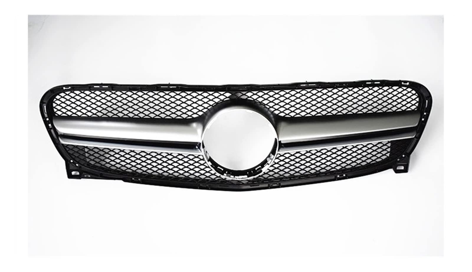 Für GL X156 2014 2015 2016 Facelift Kühlergrill Frontabdeckung Kühlergrill Racing Grill Mesh Tuning Zubehör Kühlergitter Auto Kühlergrill Frontgrill(Amg Silver) von Bpjikxf