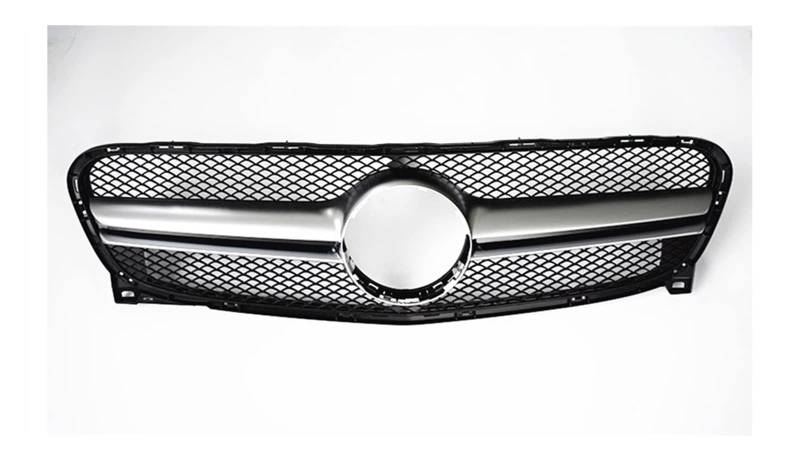 Für GL X156 2014 2015 2016 Facelift Kühlergrill Frontabdeckung Kühlergrill Racing Grill Mesh Tuning Zubehör Kühlergitter Auto Kühlergrill Frontgrill(Amg Silver) von Bpjikxf