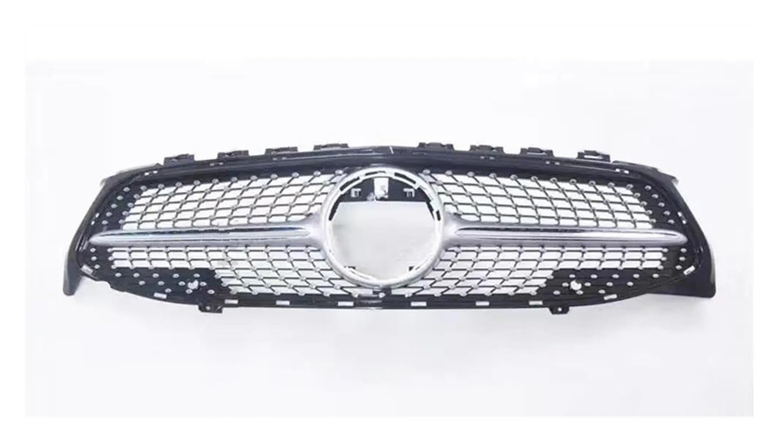 Für GT Frontgrill Grill Facelift Für Benz Für CLA 2019-2020 2021 2022 C118 W118 180 200 250 260 220 Tuning Zubehör Kühlergitter Auto Kühlergrill Frontgrill(Diamond Silvery) von Bpjikxf