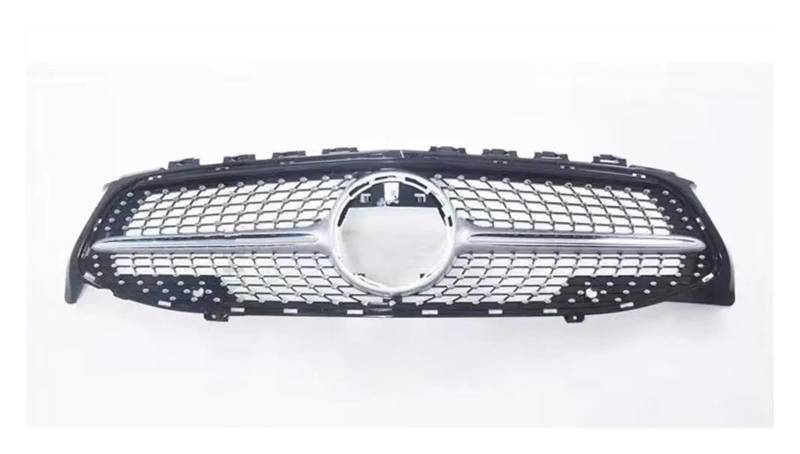 Für GT Frontgrill Grill Facelift Für Benz Für CLA 2019-2020 2021 2022 C118 W118 180 200 250 260 220 Tuning Zubehör Kühlergitter Auto Kühlergrill Frontgrill(Diamond Silvery) von Bpjikxf