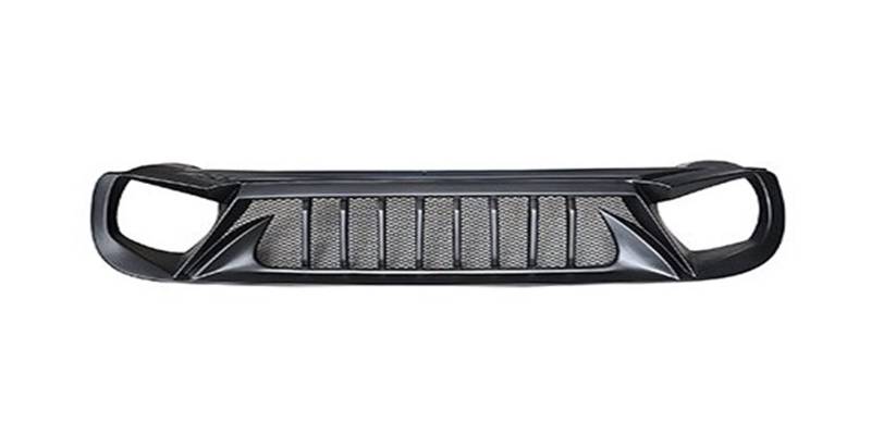 Für Jeep Für Renegade 2016-2018 2019-2021 Lufteinlass Styling ABS Kühlergrill Frontstoßstangenschutz Schwarz Upgrade Frontgrill Kühlergitter Auto Kühlergrill Frontgrill(2016-2018) von Bpjikxf