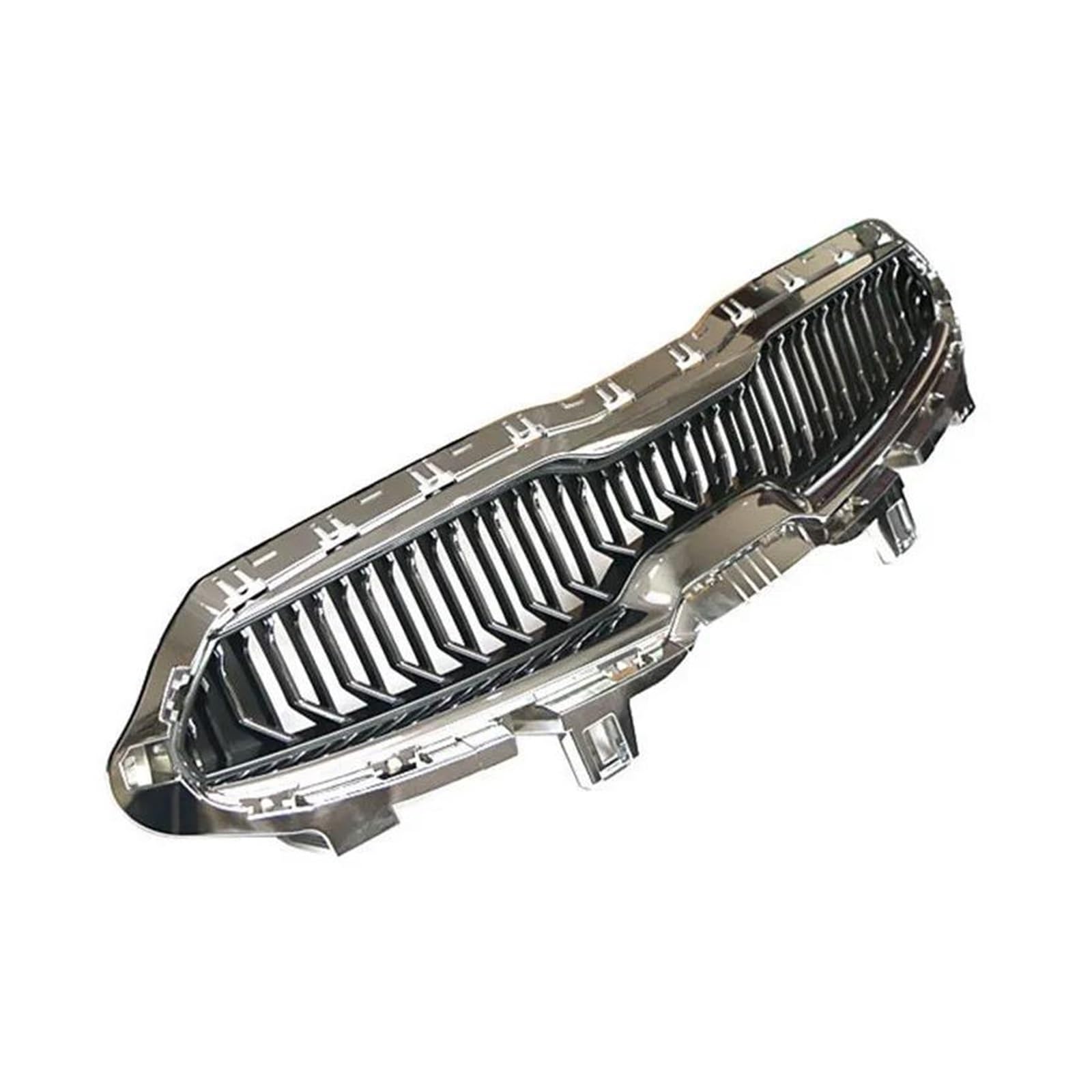 Für KIA Für K3 Für Cerato 2019 2020 Autozubehör ABS Frontstoßstangengrill Mittelpanel Styling Oberer Grill Kühlergitter Auto Kühlergrill Frontgrill(Silber) von Bpjikxf