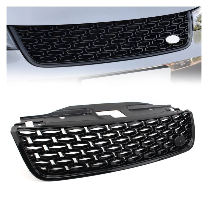 Für Land Für Rover Für Discovery 5 2017 2018 2019 2020 2021 Auto Frontstoßstange Grill Lufteinlass Kühlergrill Kühlergitter Auto Kühlergrill Frontgrill(All Black) von Bpjikxf