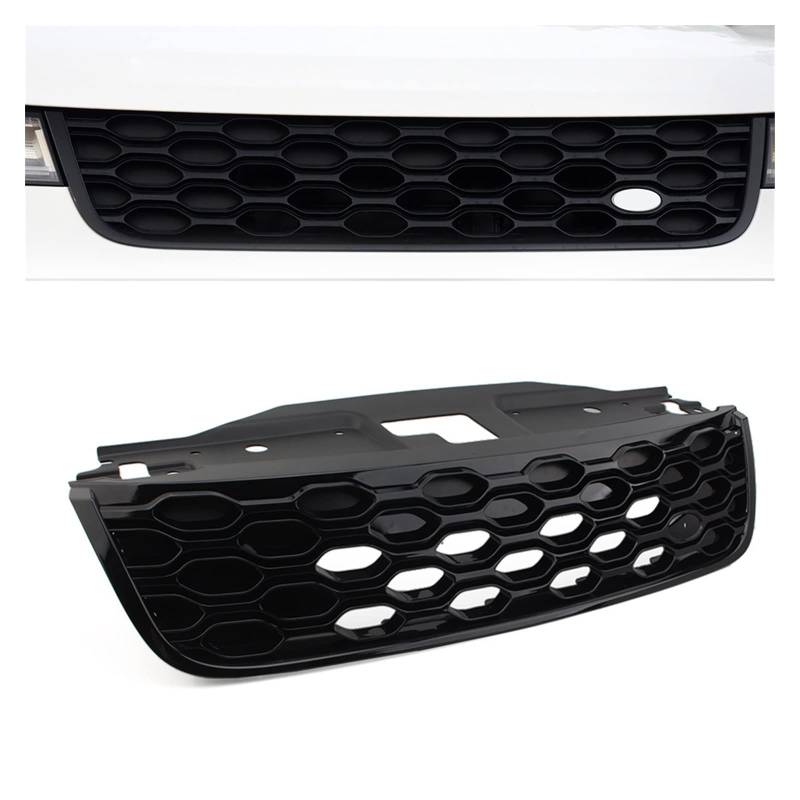 Für Land Für Rover Für Discovery 5 2017 2018 2019 2020 2021 Auto Frontstoßstange Grill Lufteinlass Kühlergrill Kühlergitter Auto Kühlergrill Frontgrill(Glossy Black) von Bpjikxf