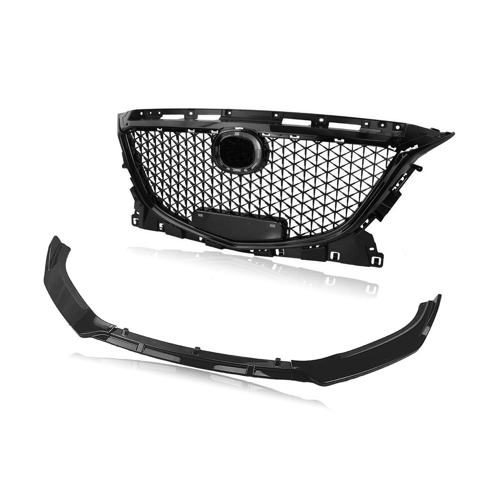 Für Mazda 3 Für Axela 2014-2015 2016 Honeycomb Style Racing Grills Auto Untere Stoßstange Spoiler Schutzplatte Klinge Lippe Frontgrill Kühlergitter Auto Kühlergrill Frontgrill Für Mazda 3 Für Axela 2014-2015 2016 Honeycomb Style Racing Grills Auto Untere Stoßstange Spoiler Schutzplatte Klinge Lippe Frontgrill Kühlergitter Auto Kühlergrill Frontgrill von Bpjikxf