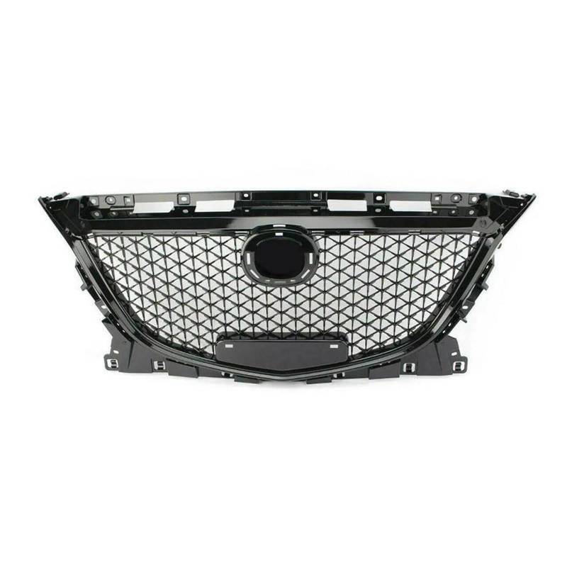 Für Mazda3 Kühlergrill Für Mazda 3 Für Axela 2014 2015 2016 Schwarzer Wabenstil Auto Oberer Stoßfänger Ansaughaube Mesh Grid Body Kit Kühlergitter Auto Kühlergrill Frontgrill von Bpjikxf