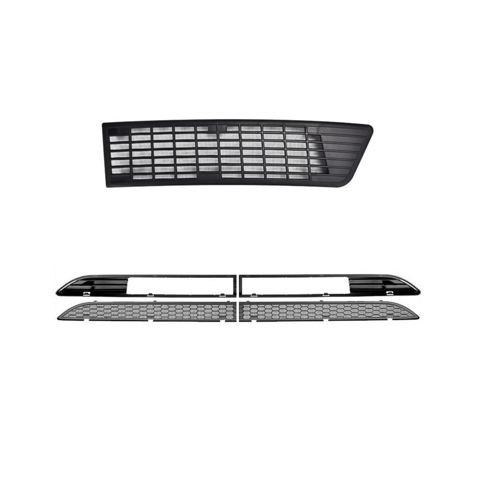 Für Tesla Für Modell 3 Für Highland 2024 Frontstoßstangengrill Mesh Lufteinlass Vent Abdeckung Grille Guards Protector Net Zubehör Kühlergitter Auto Kühlergrill Frontgrill(5PCS Set) von Bpjikxf
