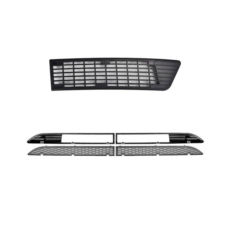 Für Tesla Für Modell 3 Für Highland 2024 Frontstoßstangengrill Mesh Lufteinlass Vent Abdeckung Grille Guards Protector Net Zubehör Kühlergitter Auto Kühlergrill Frontgrill(5PCS Set) von Bpjikxf