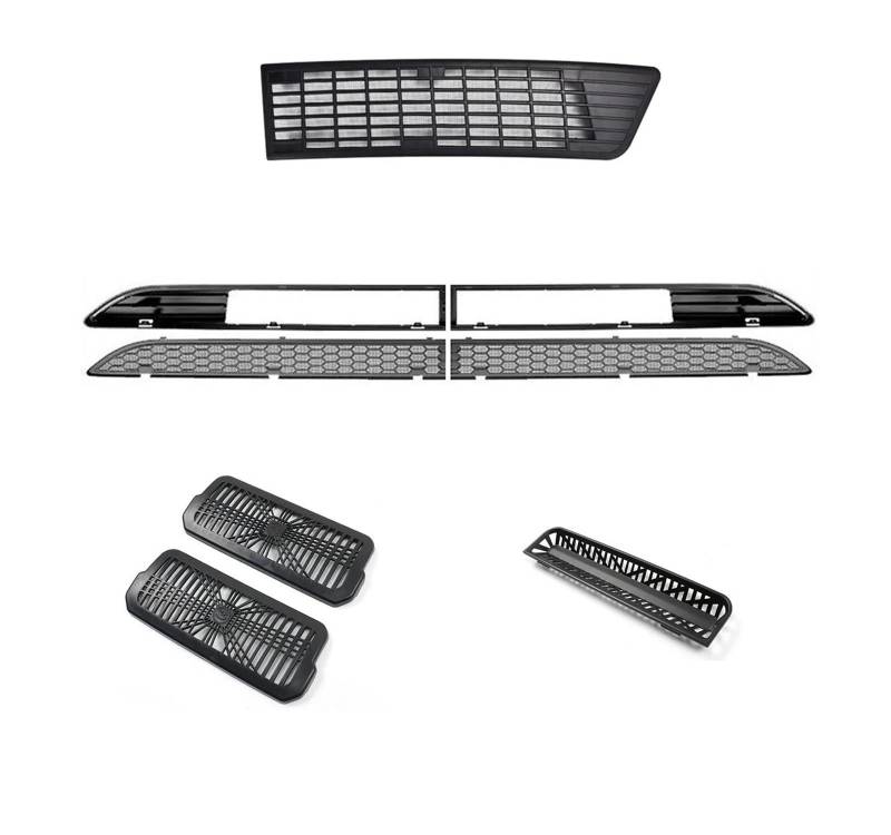Für Tesla Für Modell 3 Für Highland 2024 Frontstoßstangengrill Mesh Lufteinlass Vent Abdeckung Grille Guards Protector Net Zubehör Kühlergitter Auto Kühlergrill Frontgrill(8PCS Set) von Bpjikxf