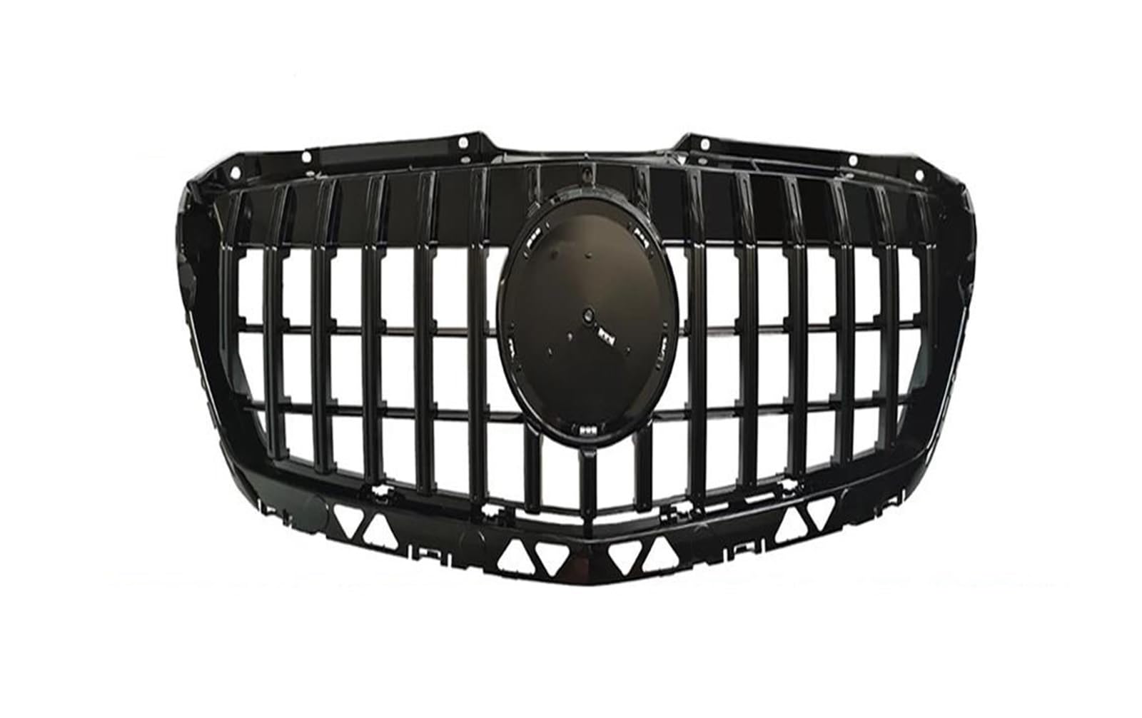 Für W906 GT Style Frontstoßstangengrill Für Benz Für Sprinter W906 Facelift Racing Grille 2014-2015 2016 2017 2018 Schwarz/Silber Kühlergitter Auto Kühlergrill Frontgrill(Schwarz) von Bpjikxf