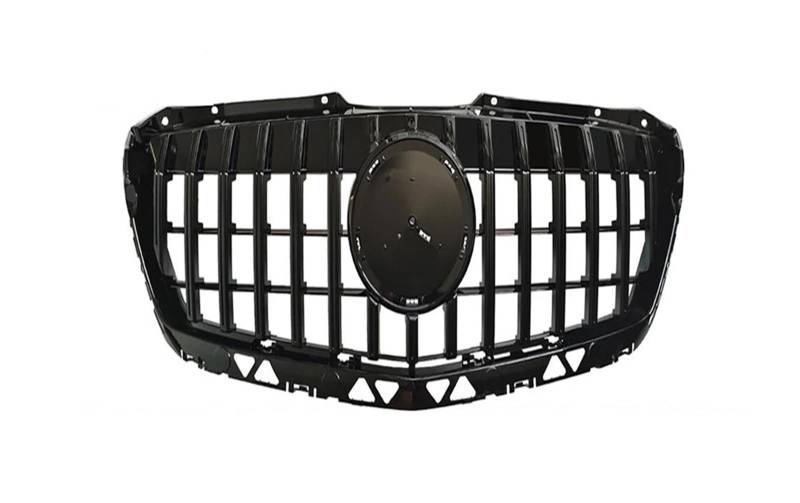 Für W906 GT Style Frontstoßstangengrill Für Benz Für Sprinter W906 Facelift Racing Grille 2014-2015 2016 2017 2018 Schwarz/Silber Kühlergitter Auto Kühlergrill Frontgrill(Schwarz) von Bpjikxf