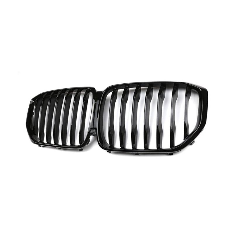 Für X5 Serie G05 2018 2019 2020 Autozubehör Ersatzteil Auto Vorderen Stoßfänger Nierengrill Doppellamellen Glanz Schwarz Kühlergrill Kühlergitter Auto Kühlergrill Frontgrill(Single Gloss Black) von Bpjikxf