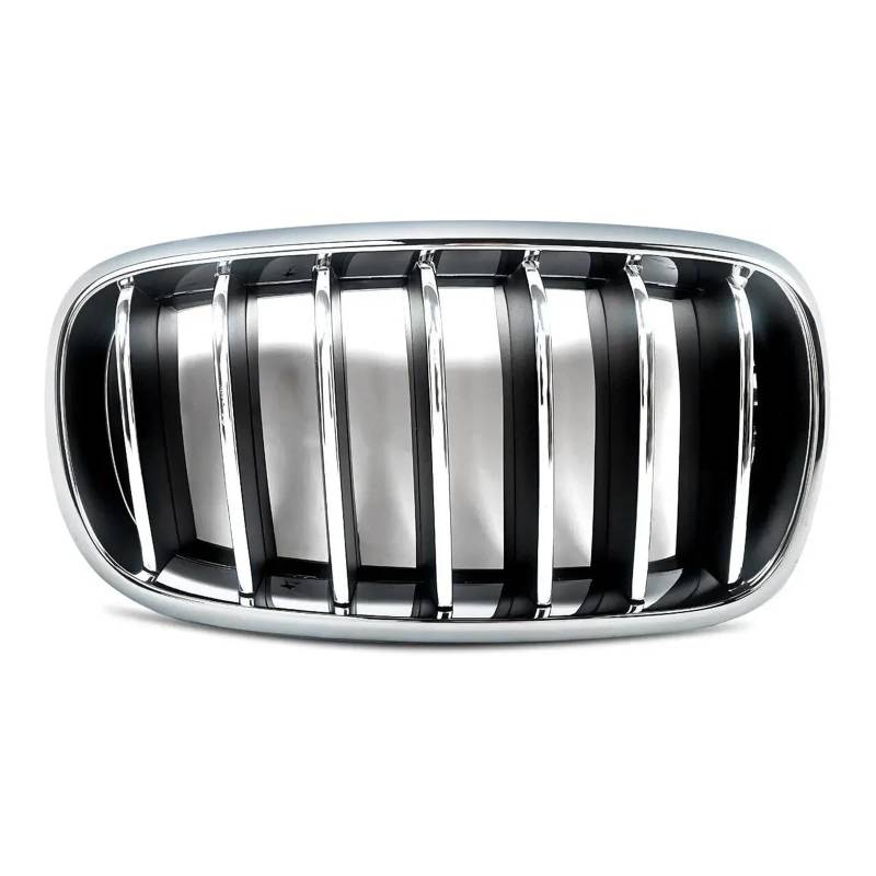 Für X5 X6 F15 F16 2014 2015 2016 2017 2018 Rechts Beifahrer Vorne Niere Grill Alle Chrom Kühlergitter Auto Kühlergrill Frontgrill(Rechte Seite) von Bpjikxf