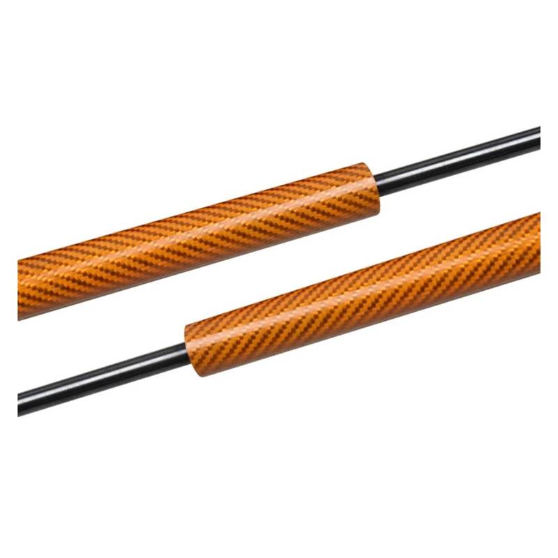 Gasdruckfeder Gasfeder Heckklappe Für Ford Für Fiesta ST Mk7 Mk8 Fließheck 2017-2021 Gasdruckfedern Heben Unterstützung Frühling Absorber Stange Prop Heckklappe Stamm Boot Dämpfer(Orange carbon fiber) von Bpjikxf