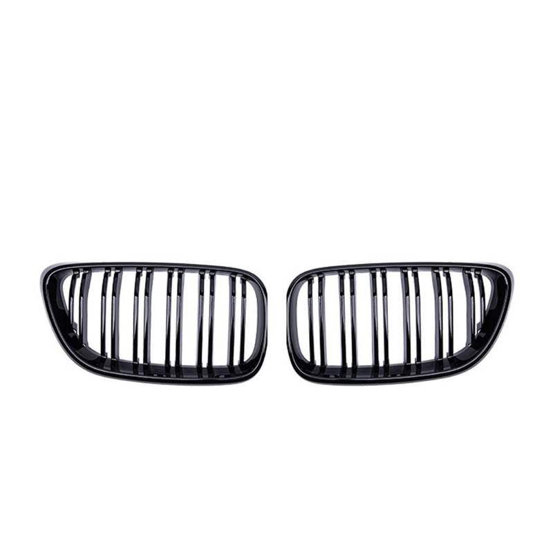 Glanz Matt Schwarz Front Stoßstange Grille Dual Linien Grills Für 2 Serie F22 F23 F87 M2 Niere Grill Racing Grille Kühlergitter Auto Kühlergrill Frontgrill(Glossy Black) von Bpjikxf