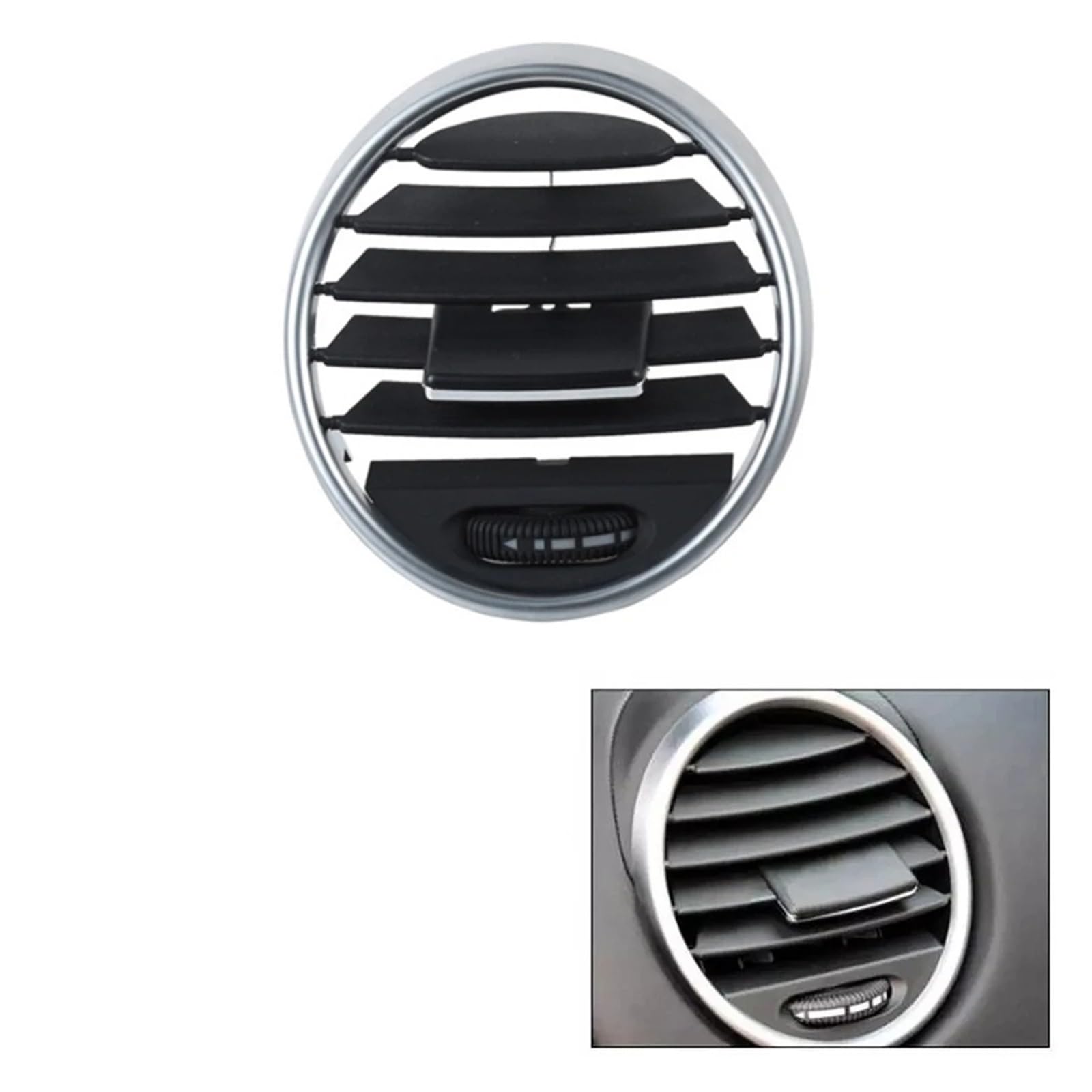 Grille Vent Klimaanlage Auto Zentrale Dashboard AC Vent Grille Panel Abdeckung Für Benz W164 ML350 GL350 Für GLE Für GLS Klimaanlage Outlet Grille Zubehör(Schwarz rechts) von Bpjikxf