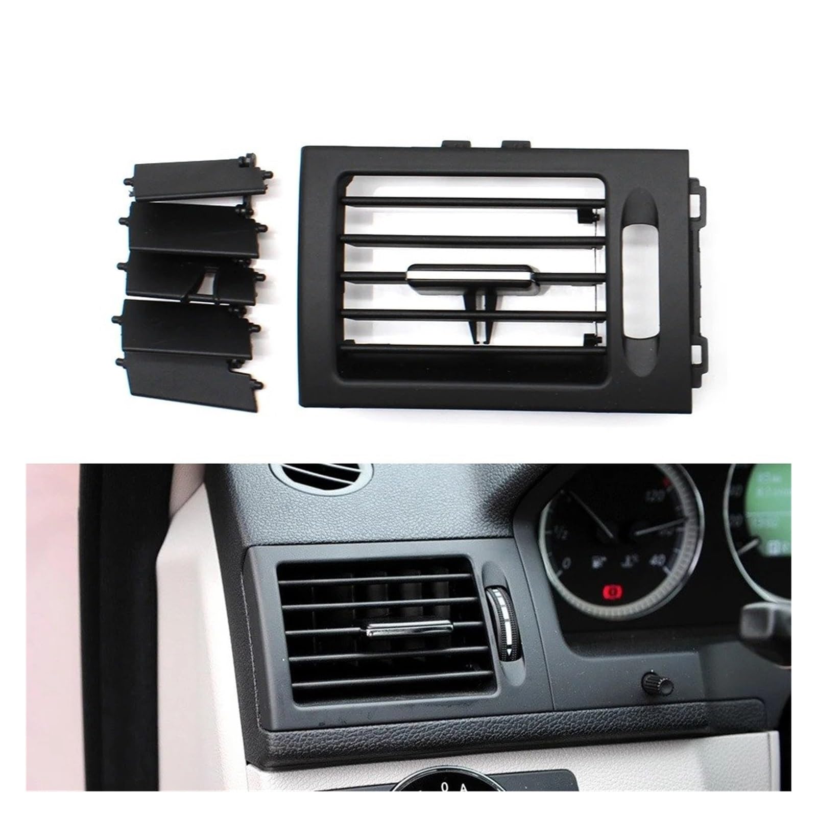 Grille Vent Klimaanlage Für Benz C-Klasse W204 C200 C230 C260 C300 2007-2011 2008 Armaturenbrett Links Rechts Klimaanlagenabdeckung Hinten AC Vent Grille Outlet Panel(LHD Left) von Bpjikxf