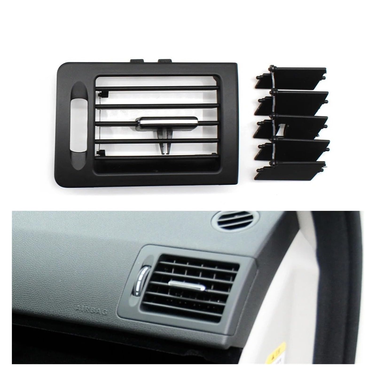 Grille Vent Klimaanlage Für Benz C-Klasse W204 C200 C230 C260 C300 2007-2011 2008 Armaturenbrett Links Rechts Klimaanlagenabdeckung Hinten AC Vent Grille Outlet Panel(LHD Right) von Bpjikxf