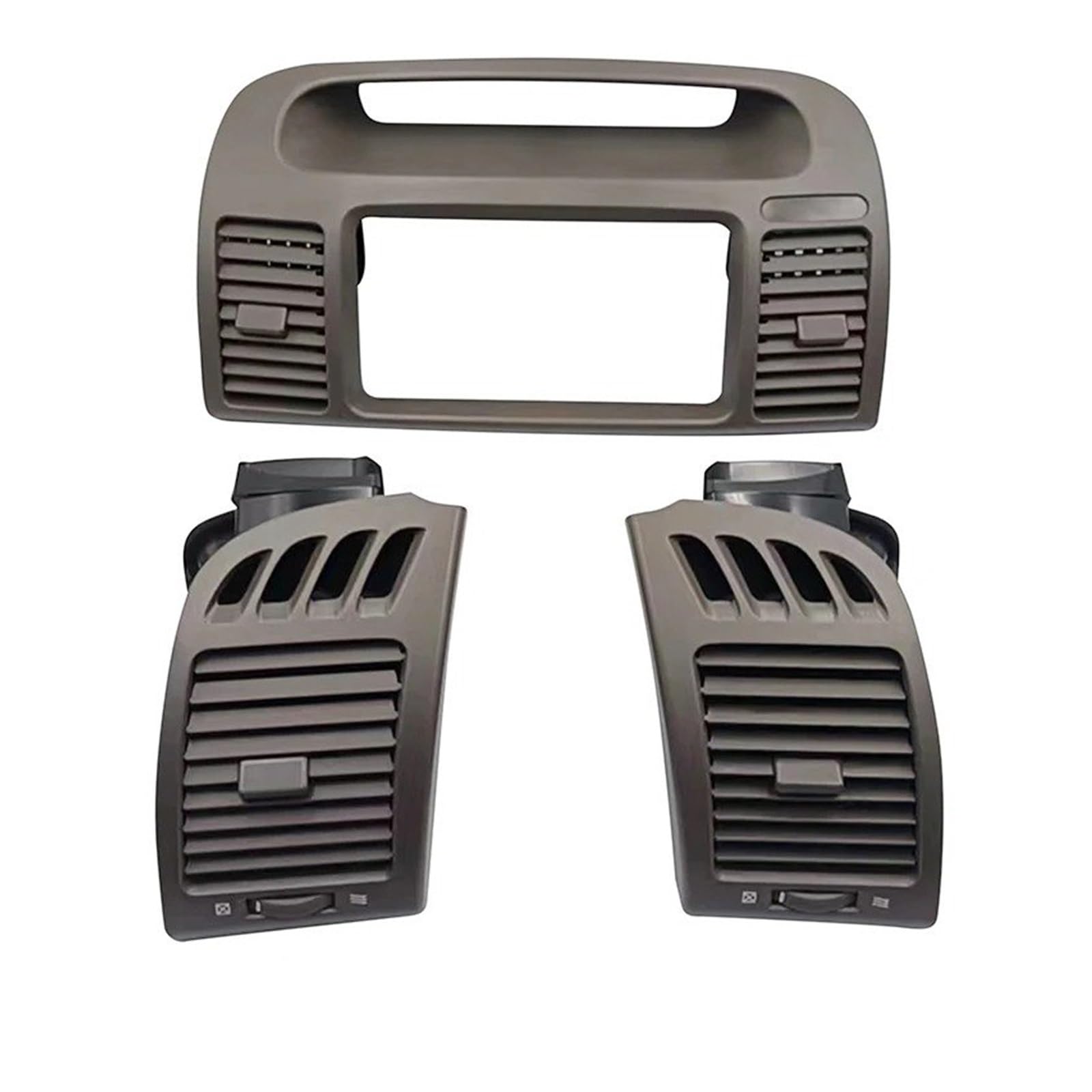 Grille Vent Klimaanlage Für Toyota Für Camry 2003-2004 2005 2006 Center Klimaanlage Vent Grill Outlet Panel Mit Chrom Platte(3 pcs Gray) von Bpjikxf