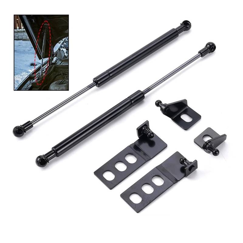 Haubenlift Motorhaubenlifte 2X Auto Front Motor Motorhaube Gas Streben Bars Dämpfer Haube Lift Auto Gas Schock Haube Strut Dämpfer Für Toyota Für RAV4 Für RAV-4 2019 2020 von Bpjikxf