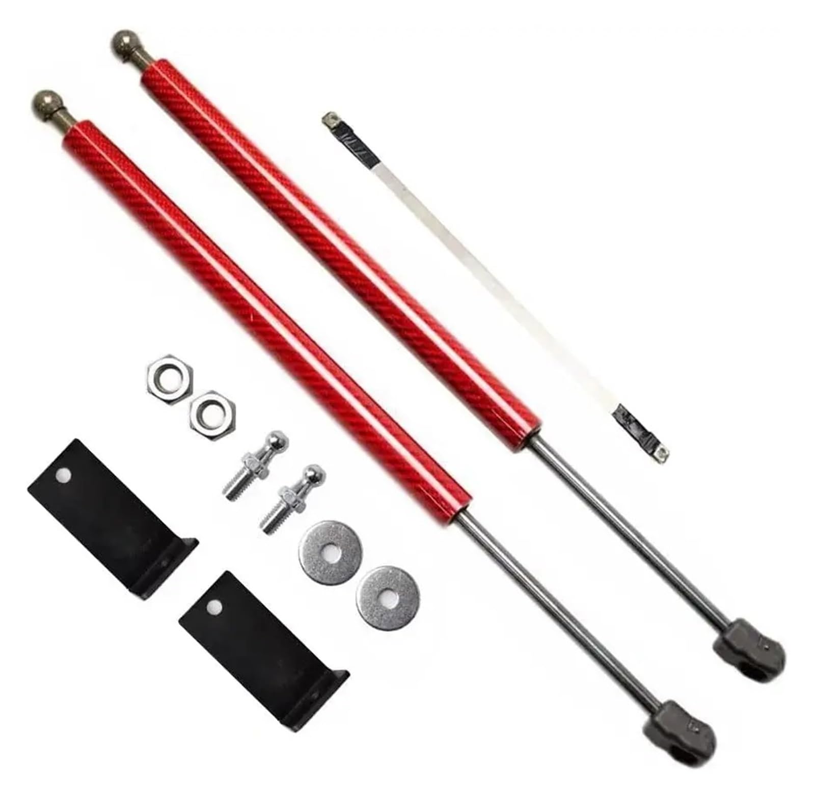 Haubenlift Motorhaubenlifte Für Benz Für CLA C117 2013-2019 Front Motorhaube Lift Unterstützung Stoßdämpfer Absorber Zylinder Prop Stangen Gas Frühling Haube Streben(Red Carbon Fiber) von Bpjikxf