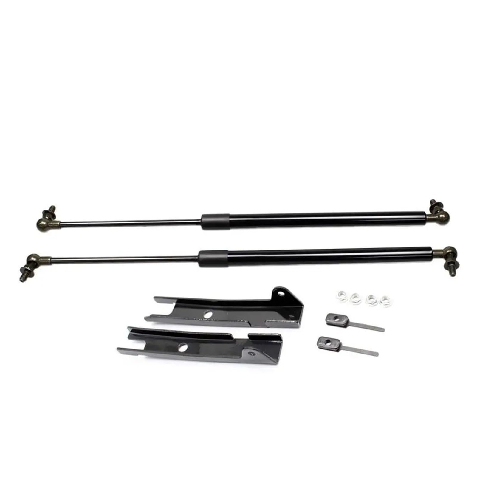 Haubenlift Motorhaubenlifte Für Toyota Für Hilux SR5 2015-2023 4x4 Pickup Zubehör Front Haube Motorhaube Gas Streben Lift Unterstützung Dämpfer Schock Frühling Carbon Faser(Normal Black) von Bpjikxf