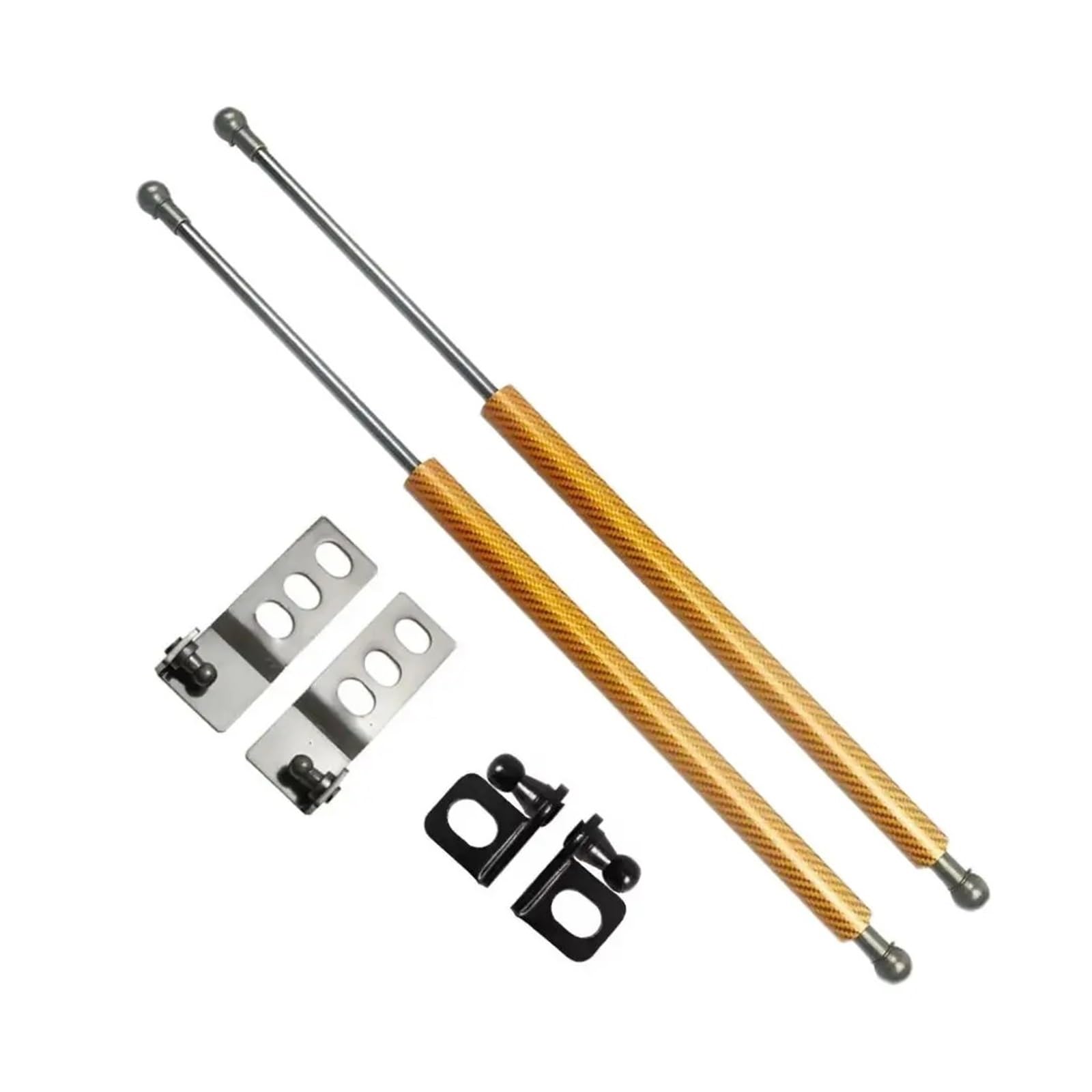 Haubenlift Motorhaubenlifte Haube Streben Für Jetta A7 Für VW Für Vento 2019 2020 2021 2022 2023 2024 Ändern Motorhaube Lift Unterstützt Schock Dämpfer Absorber(Orange Carbon Fiber) von Bpjikxf