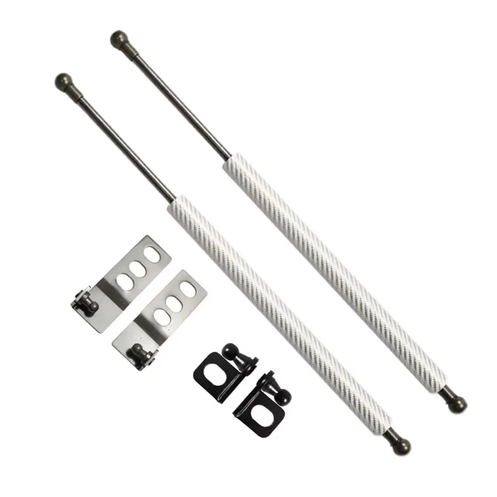 Haubenlift Motorhaubenlifte Haube Streben Für Jetta A7 Für VW Für Vento 2019 2020 2021 2022 2023 2024 Ändern Motorhaube Lift Unterstützt Schock Dämpfer Absorber(Silver Carbon Fiber) von Bpjikxf